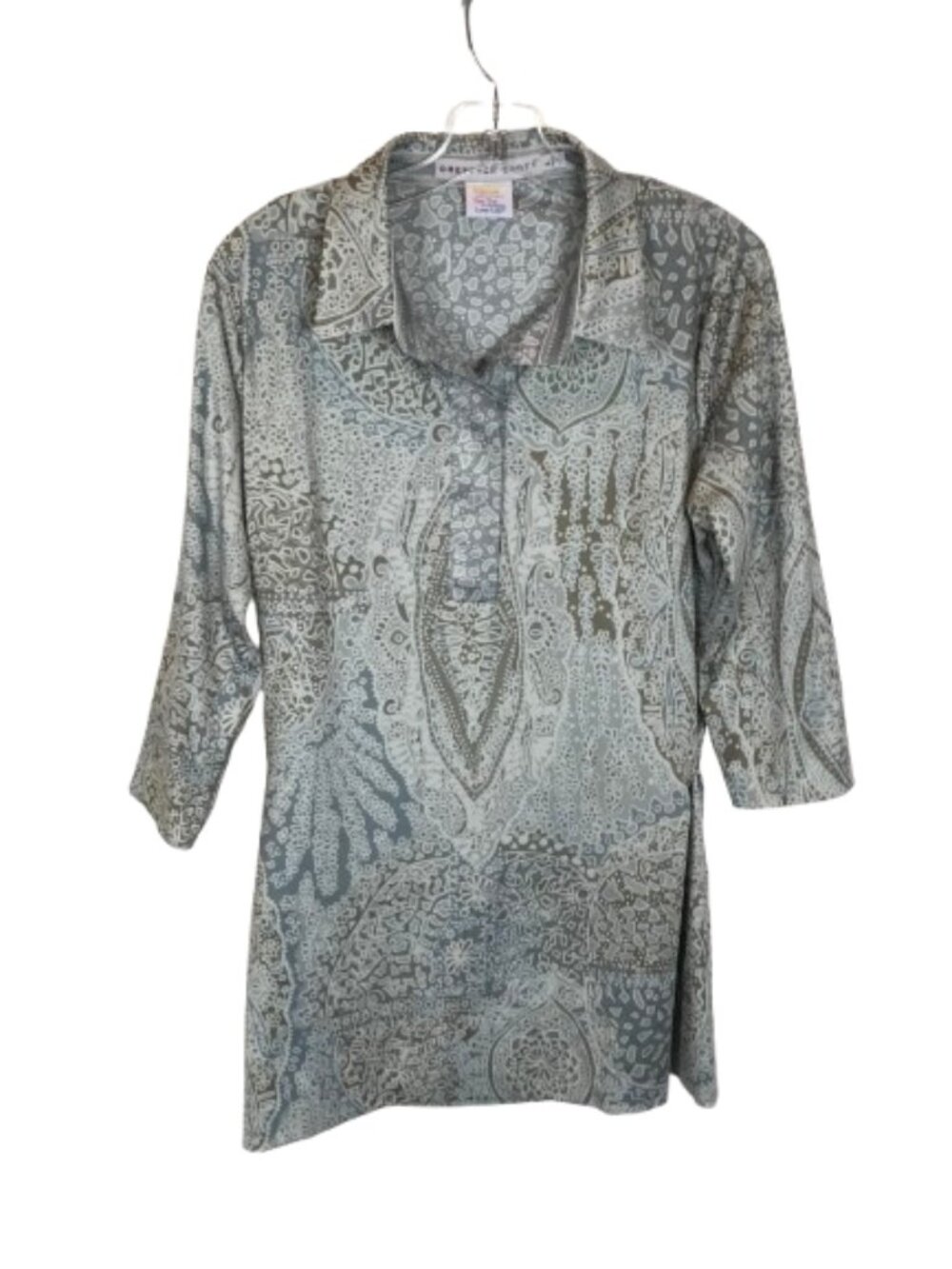 Gretchen Scott Designs Womens Size Large Retro Floral Tunic Top